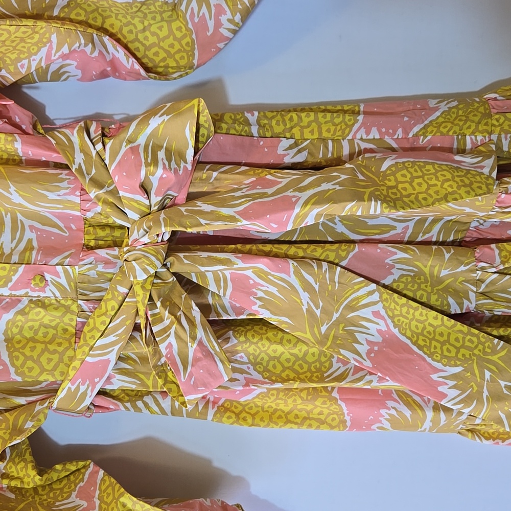 Boden Ava Tiered Maxi Dress In Pinapple Print Size 14 - Picture 10 of 16